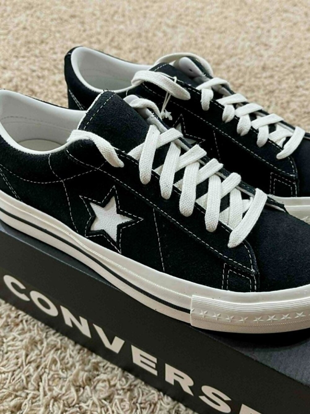 Converse Men's One Star 95 OX Skate Sneakers Shoes Black, Men’s 10/Women’s 11.5